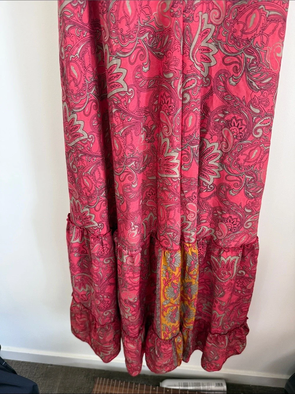 Fashion Nova Brunch in Bali Bohemian Pink Paisley Maxi Dress - Picture 6 of 7